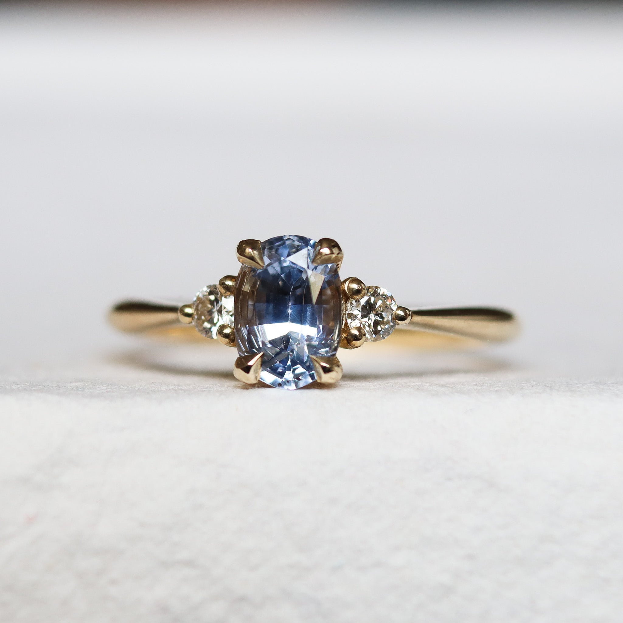 ethical sapphire engagement ring