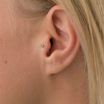 18ct Gold Delicate Diamond Tragus Stud