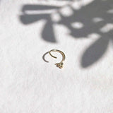 18ct Gold Ornate Cartilage Helix Hoop Earrings