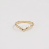 18ct Yellow Gold Chevron Nesting Wedding Ring