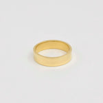 18ct Yellow Gold Wide Flat Wedding Ring