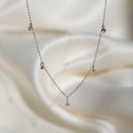 9ct Gold Delicate Diamond Drop Necklace