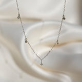 9ct Gold Delicate Diamond Drop Necklace