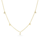 9ct Gold Delicate Diamond Drop Necklace