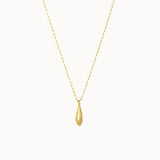 9ct Gold Dew Drop Pendant Necklace