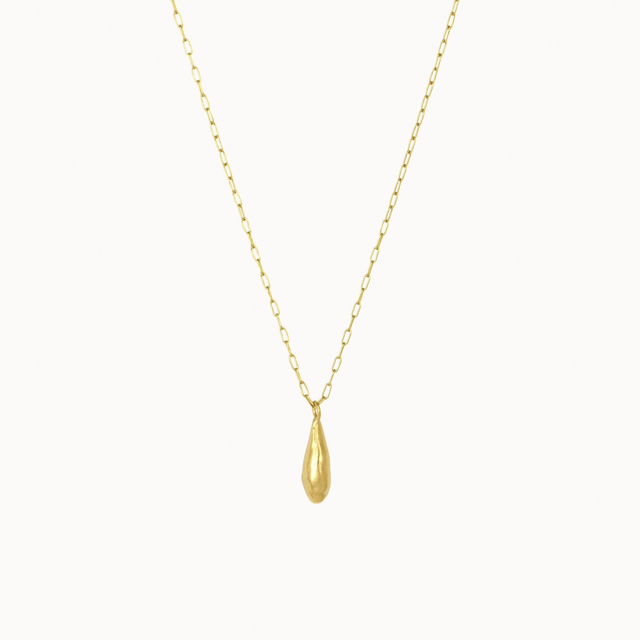 9ct Gold Dew Drop Pendant Necklace