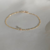 9ct Gold Diamond Chain Bracelet