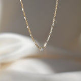 9ct Gold Diamond Chain Necklace