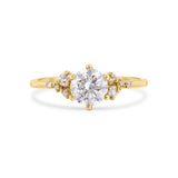 9ct Gold Diamond Cluster Engagement Ring