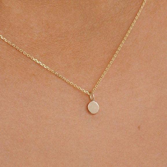 9ct Gold Dot Necklace