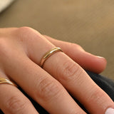 9ct Gold Eclipse Stacking Ring