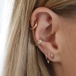 9ct Gold Molten Ear Cuff