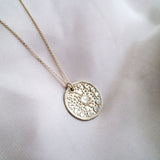 9ct Gold Personalised Moonphase Necklace