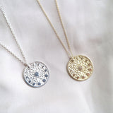 9ct Gold Personalised Moonphase Necklace