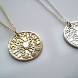 9ct Gold Personalised Moonphase Necklace