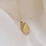 9ct Gold Personalised Rectangle Locket Necklace