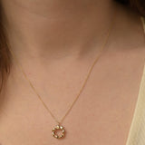 9ct Gold Revolution Circle Necklace