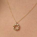 9ct Gold Revolution Circle Necklace