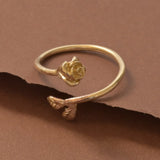 9ct Gold 'Roses Are Red' Open Ring