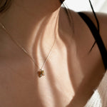 9ct Gold 'Roses Are Red' Pendant Necklace