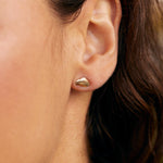 9ct Gold Tiny Cloud Studs