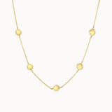 9ct Gold Tiny Sun Charm Necklace