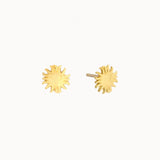 9ct Gold Tiny Sun Studs