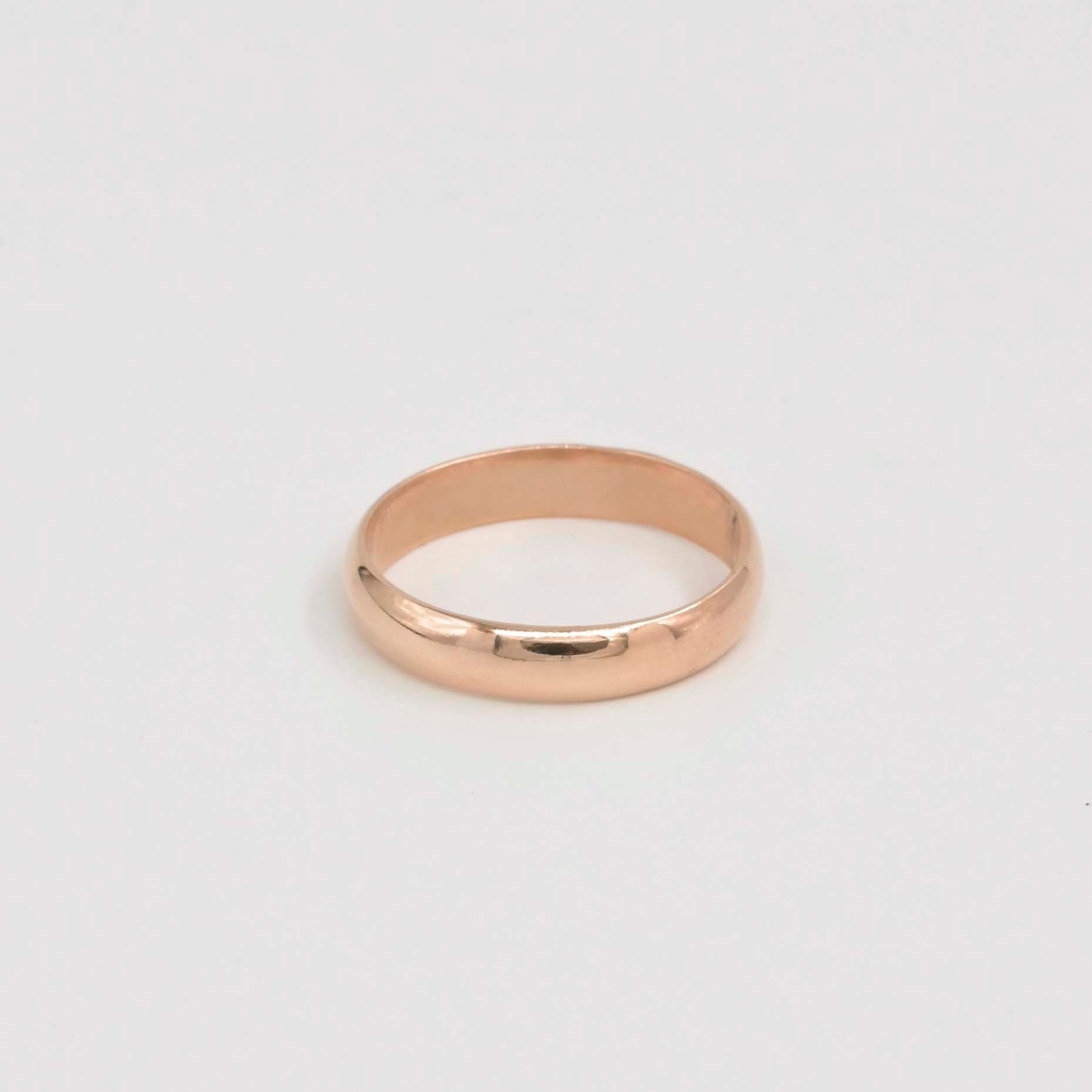 9ct Rose Gold 4mm Wedding Ring