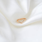 9ct Rose Gold Chevron Nesting Wedding Ring