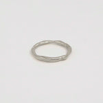 9ct White Gold Organic Wedding Ring