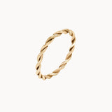 9ct Yellow Gold Entwined Wedding Ring