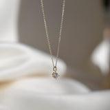 Gold Solitaire Diamond Necklace