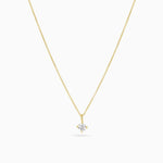 Gold Solitaire Diamond Necklace