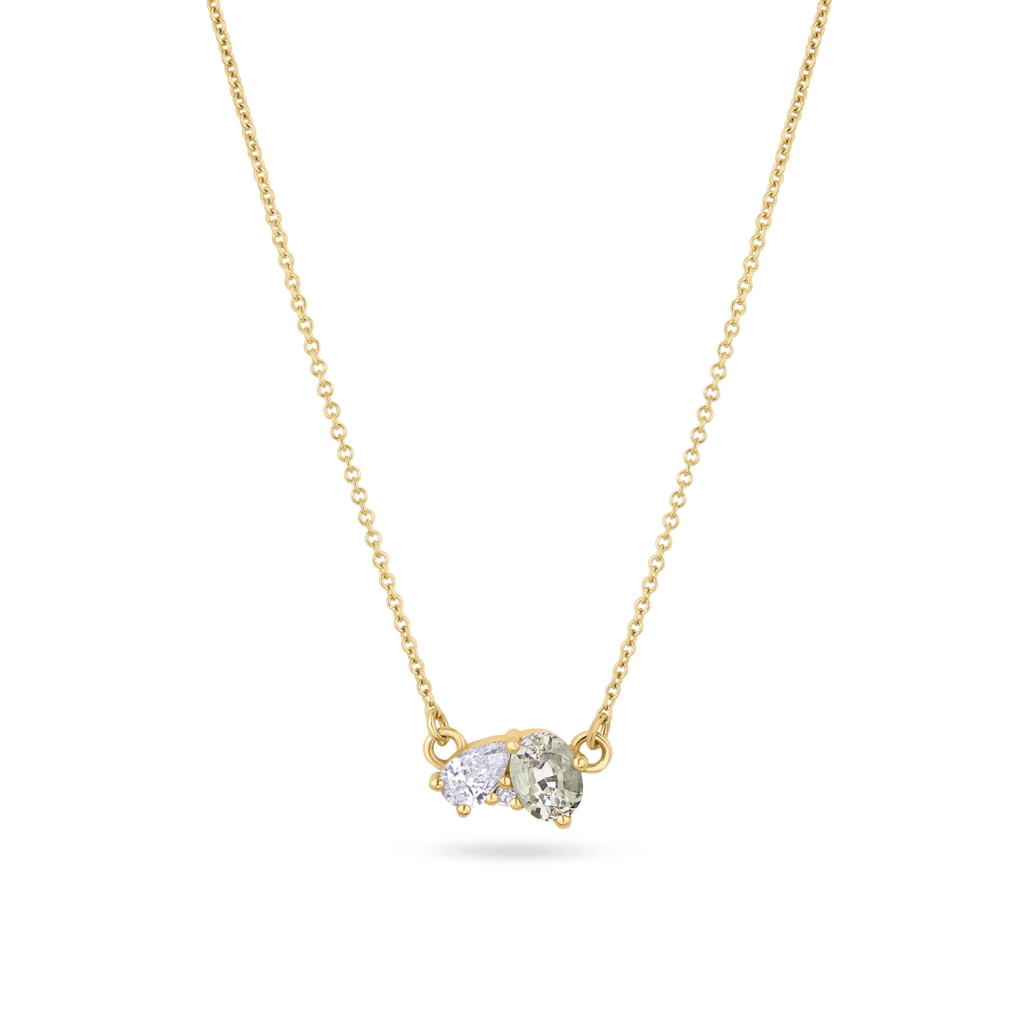 Halcyon Sapphire and Diamond Necklace