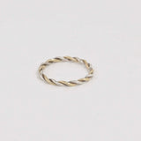 Mixed Gold Entwined Wedding Ring