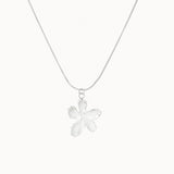 Silver Blossom Flower Necklace