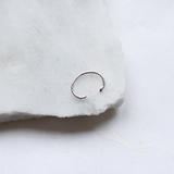 Silver Delicate Hammered Conch Ear Cuff