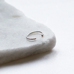 Silver Delicate Hammered Conch Ear Cuff