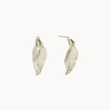 Silver Delicate Leaf Studs