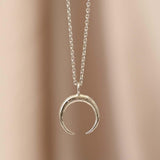 Silver Eclipse Pendant Necklace