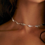 Silver Leaf Necklace