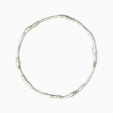 Silver Organic Bangle