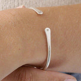 Silver Personalised Cuff Bangle