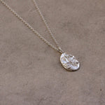 Silver Personalised Libra Necklace