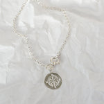 Silver Personalised Wanderlust Compass Charm Bracelet