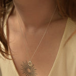 Silver Revolution Circle Necklace