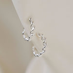 Silver Revolution Hoop Earrings