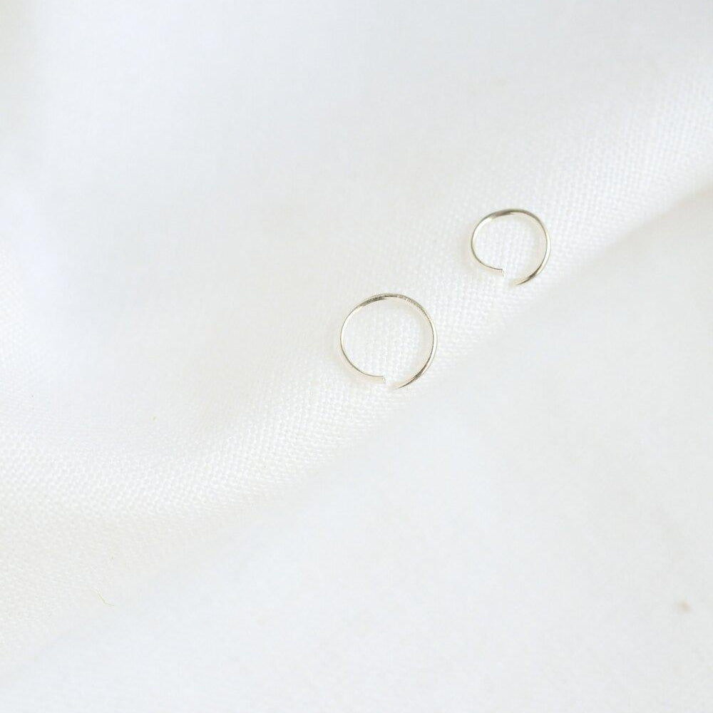 Silver Small Cartilage Helix Earring Hoops