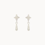 Silver Star Dangle Earrings