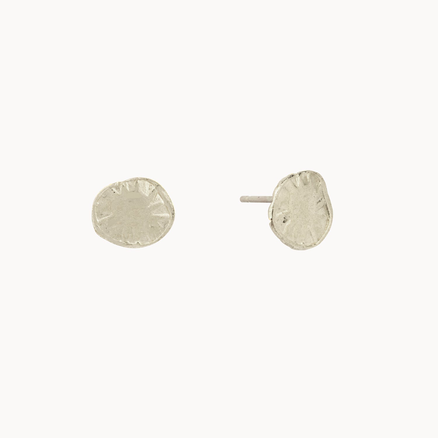 Silver Sunburst Studs